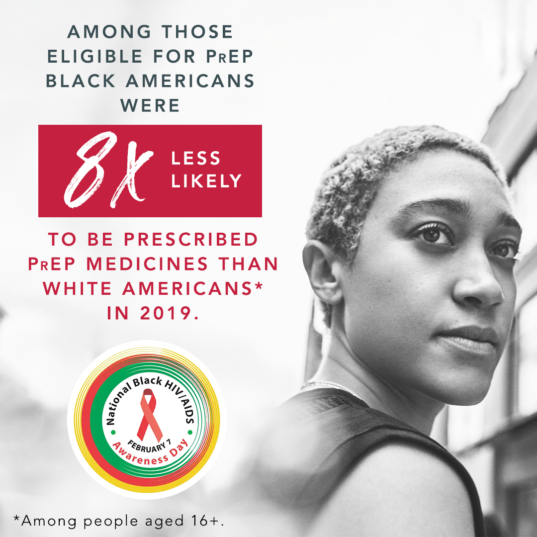 Black Americans are approximately 8 times less likely to be on PrEP medicines than White Americans, according to 2022 CDC data.