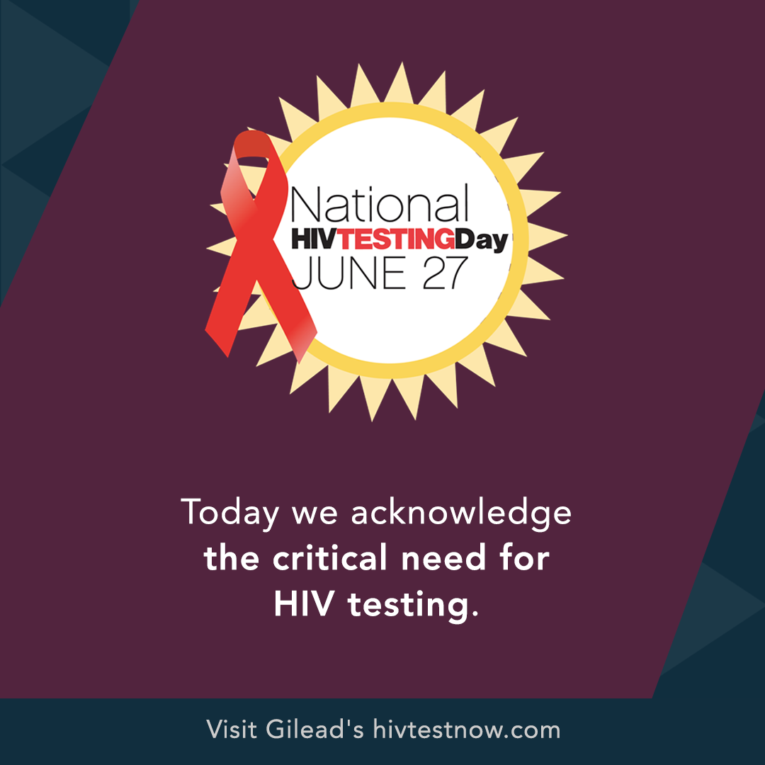 Today we acknowledge the critical need for HIV testing